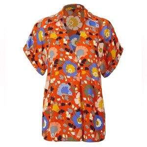 NWT Cabi Spring Floral Replay Top, Size L